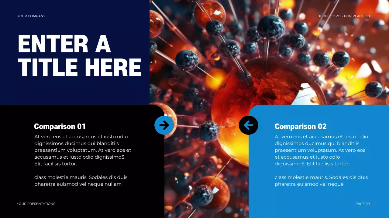 navy modern chemistry presentation