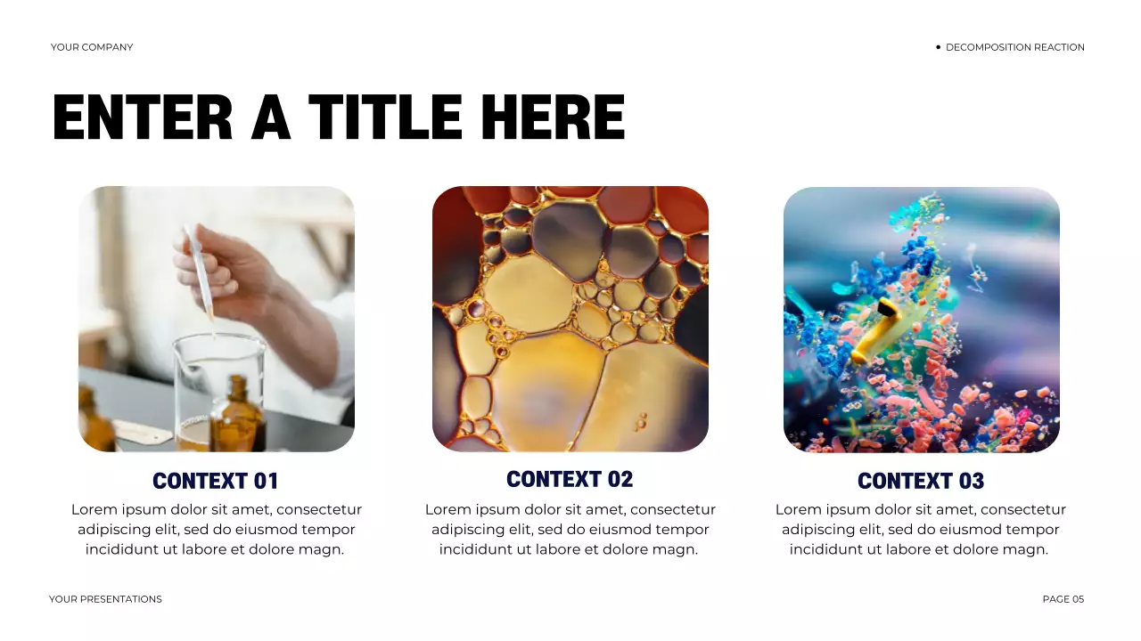 navy modern chemistry presentation