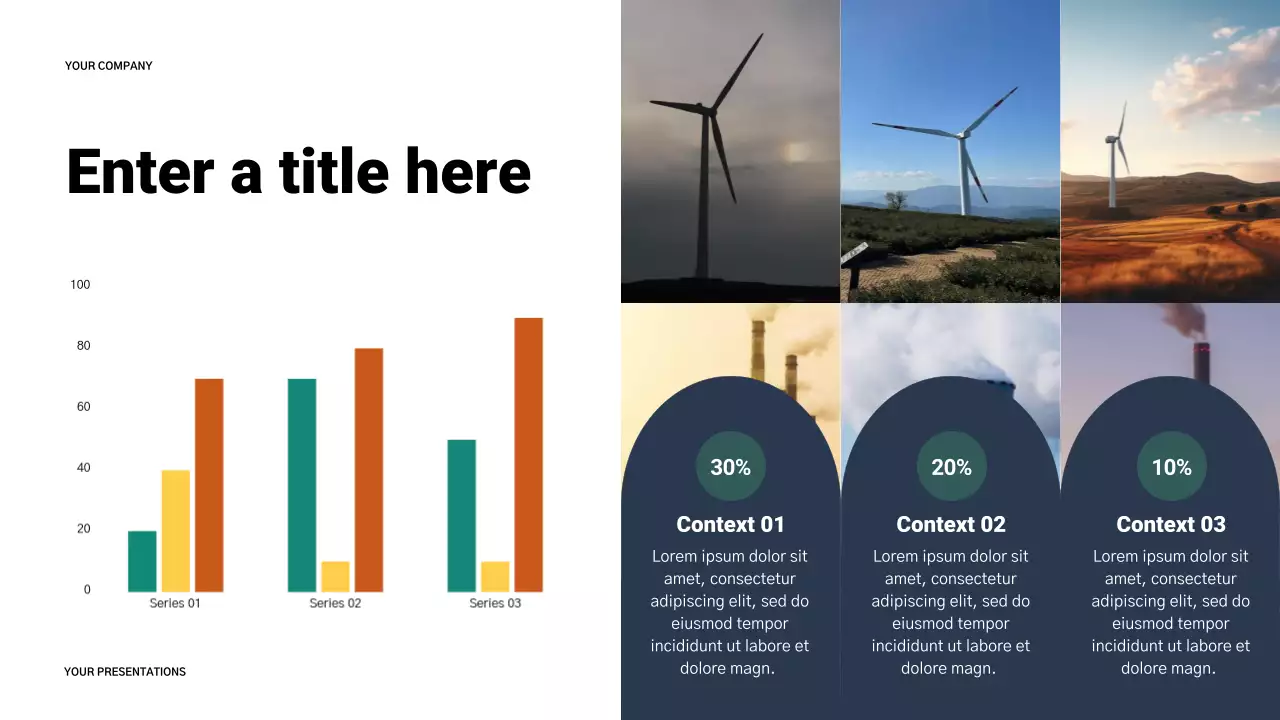 blue modern energy presentation