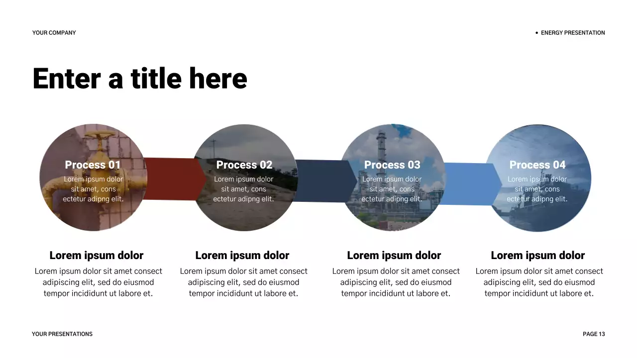 blue modern energy presentation