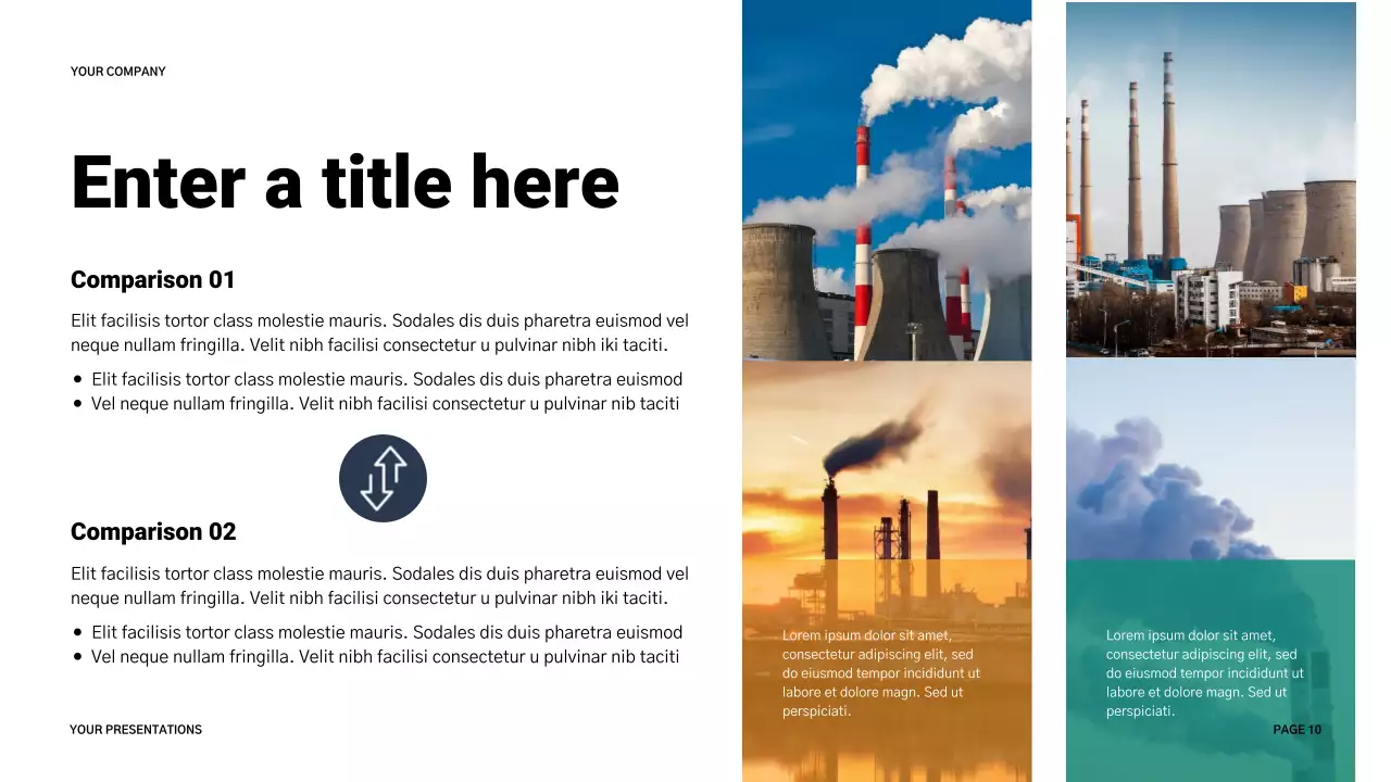 blue modern energy presentation