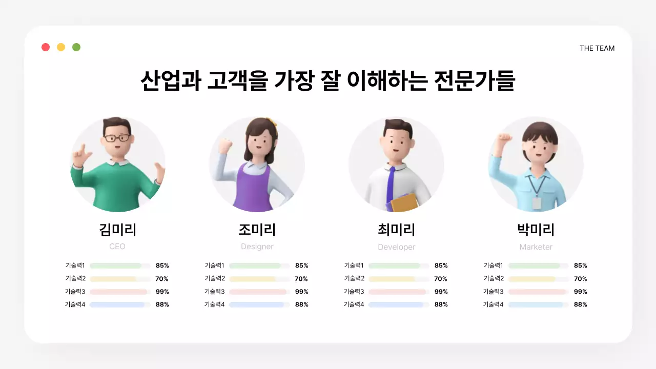 검정 모던 투자 설명서 정보 전달 IR