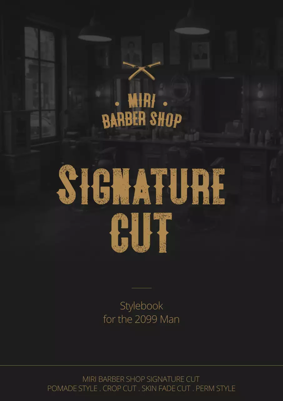 brown vintage grooming guide