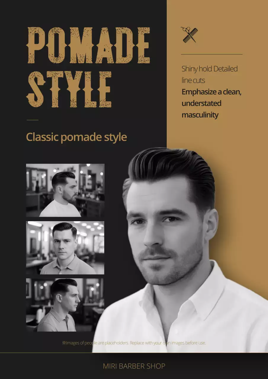 brown vintage grooming guide