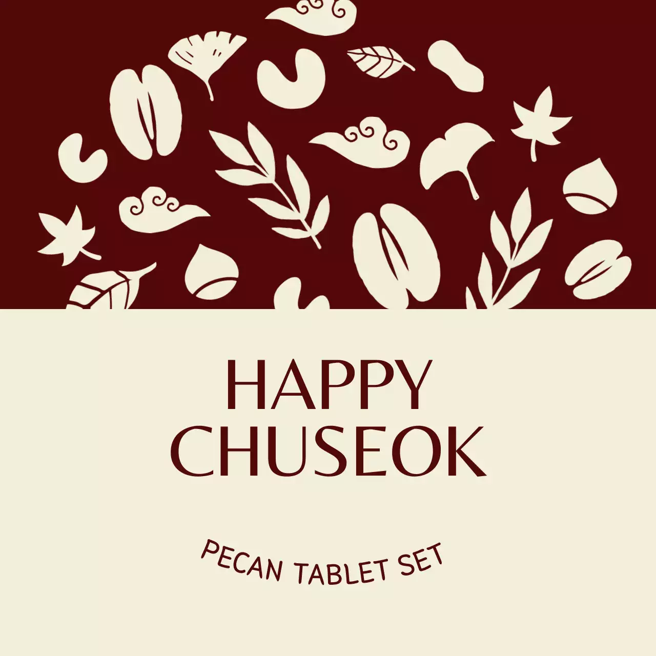 Red Traditional Chuseok Commemoration