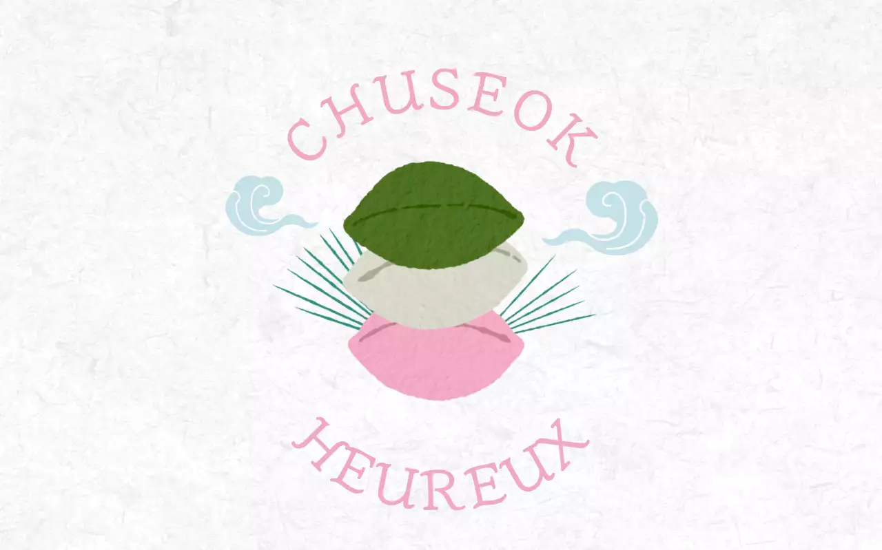 Festival de Chuseok simple et blanc