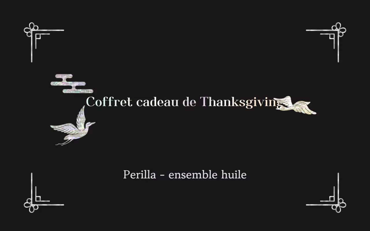 Cadeau traditionnel noir de Chuseok