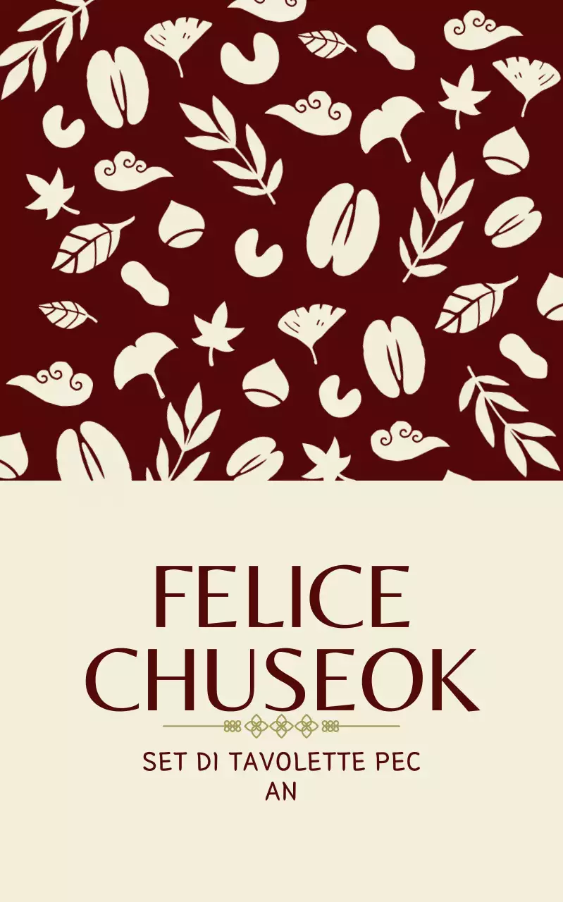 Celebrazione tradizionale beige del Chuseok