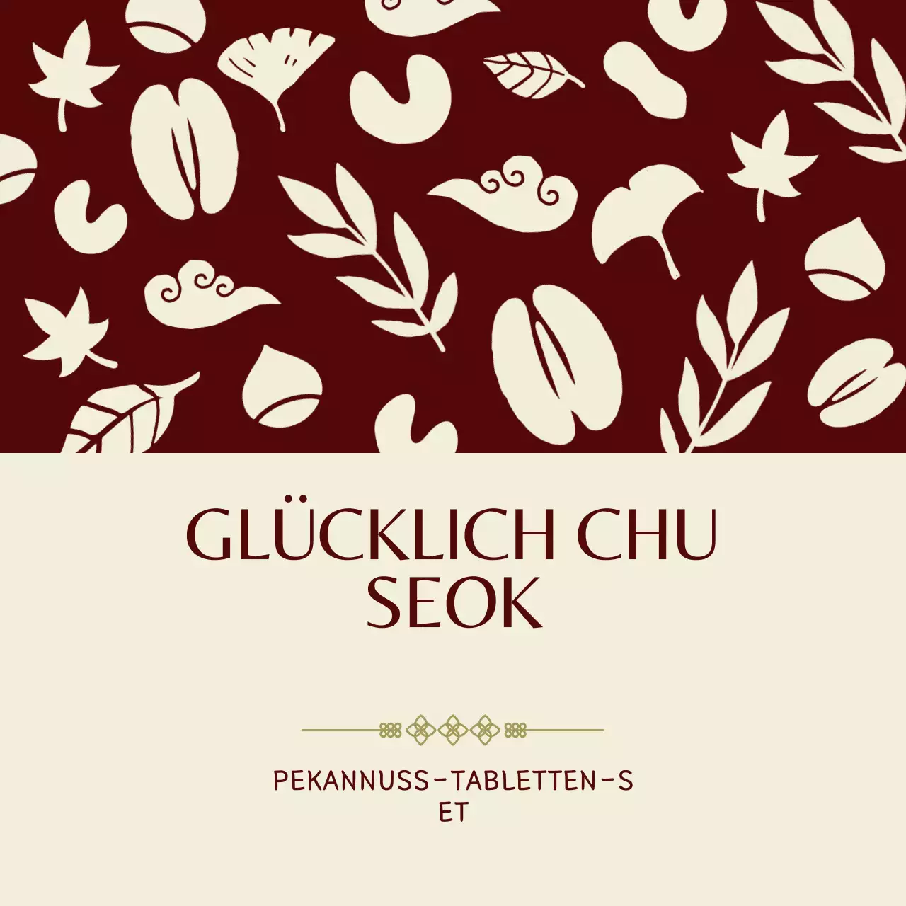 Braunes traditionelles Chuseok-Event