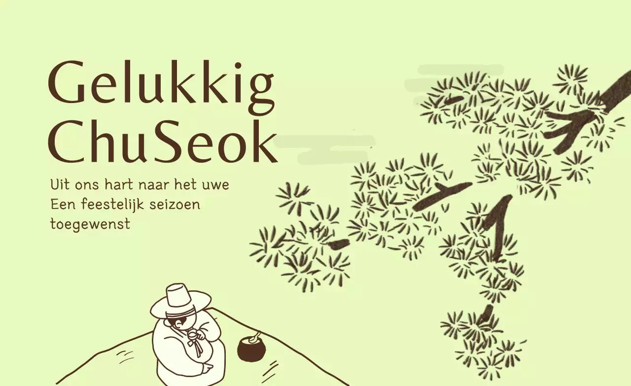 Traditioneel Chuseok-feest met sperziebonen