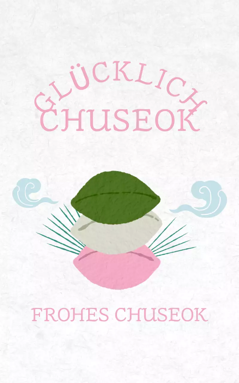 Yeonbora Traditionelle Chuseok Postkarte