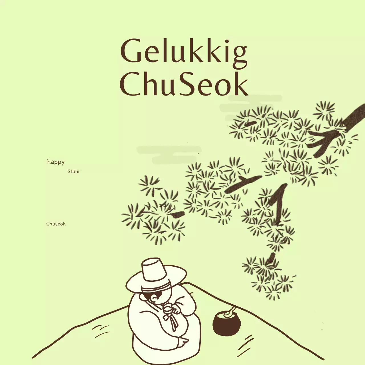Traditioneel Chuseok-feest met sperziebonen