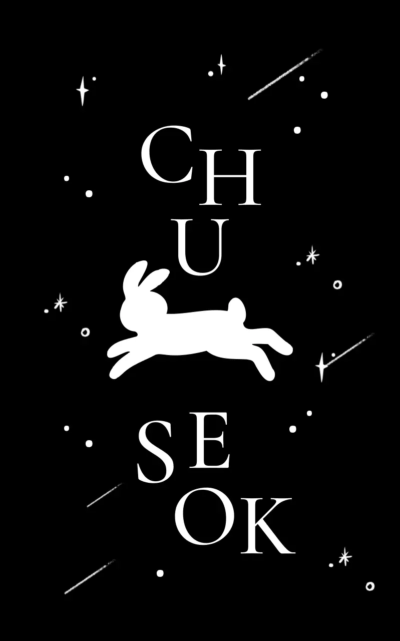 Festival Chuseok minimalista nero