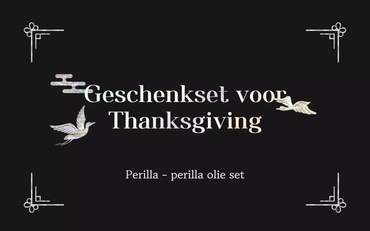 Zwart traditioneel Chuseok-geschenk