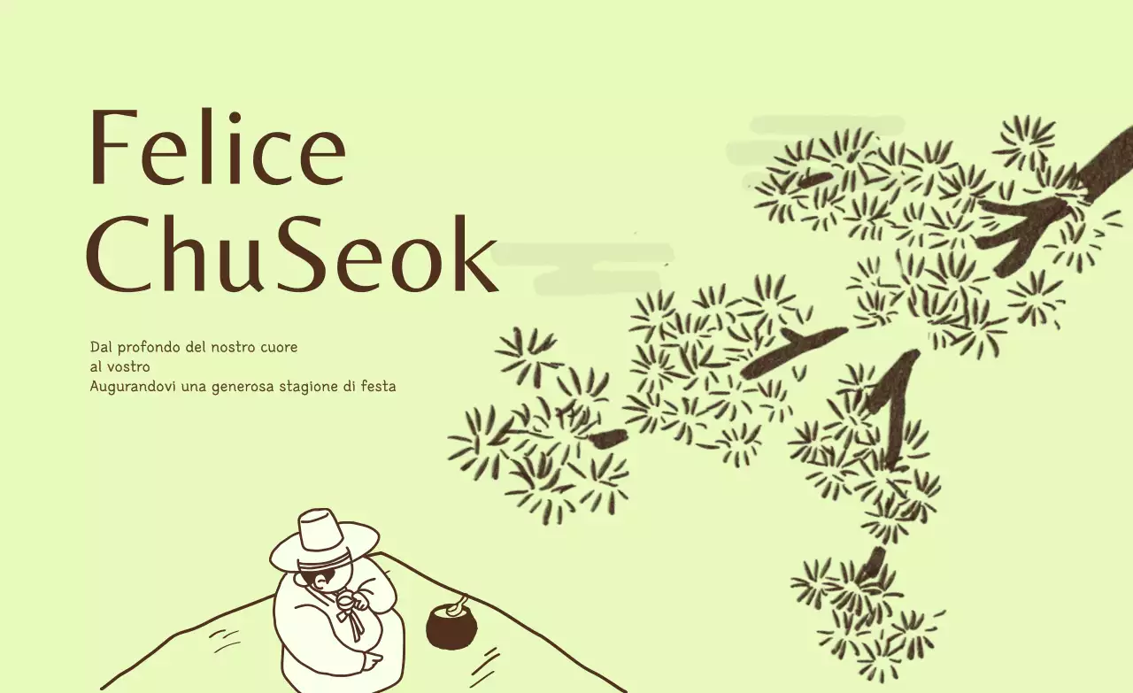 Tradizionale celebrazione del Chuseok con fagiolini