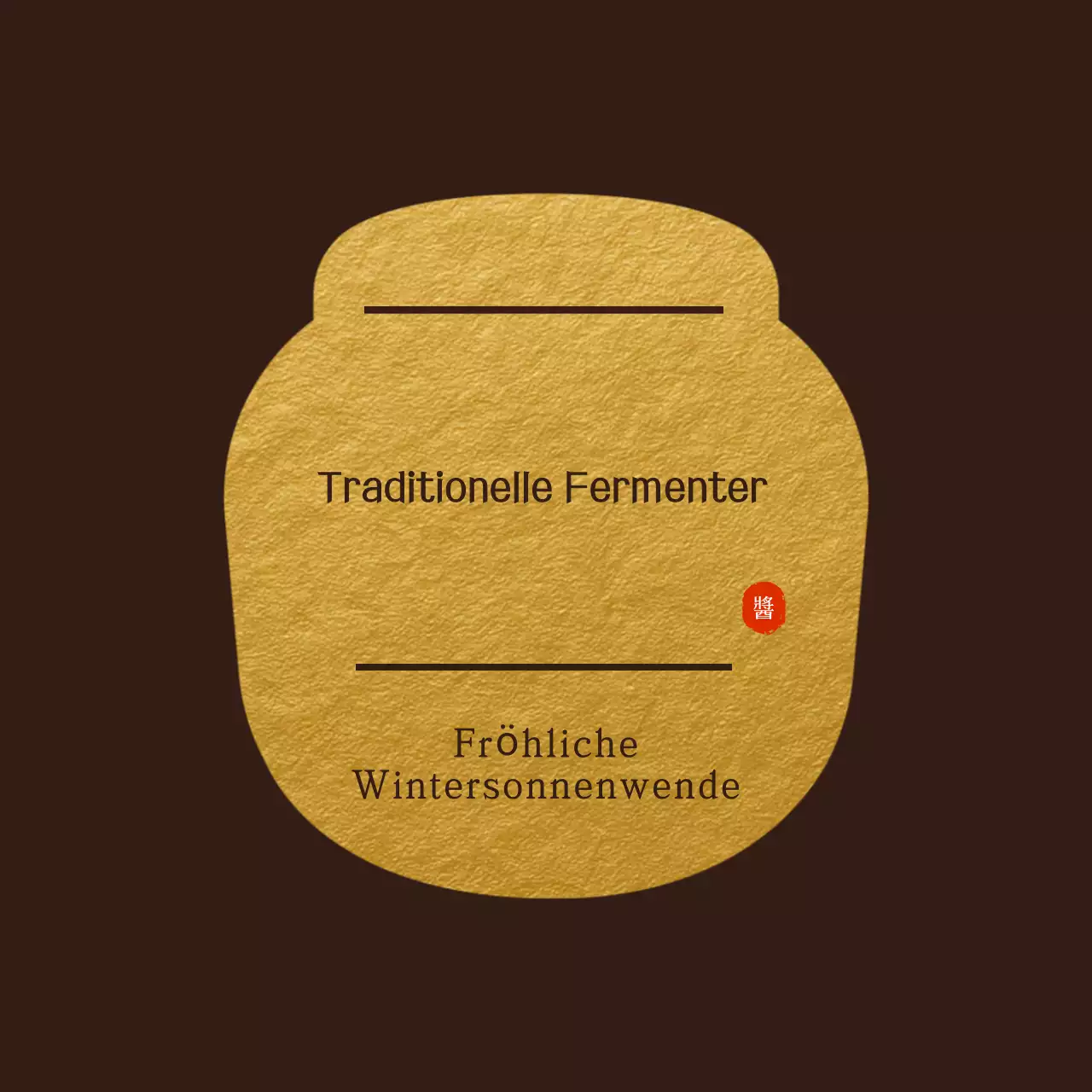 Braune traditionelle Feiertagsgrüße