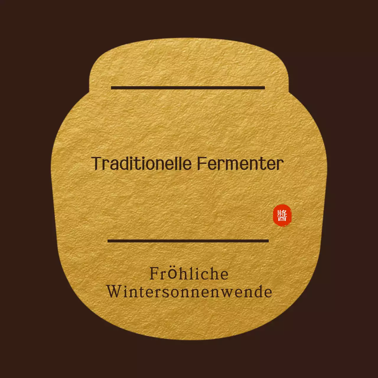 Förderung traditioneller braun fermentierter Lebensmittel