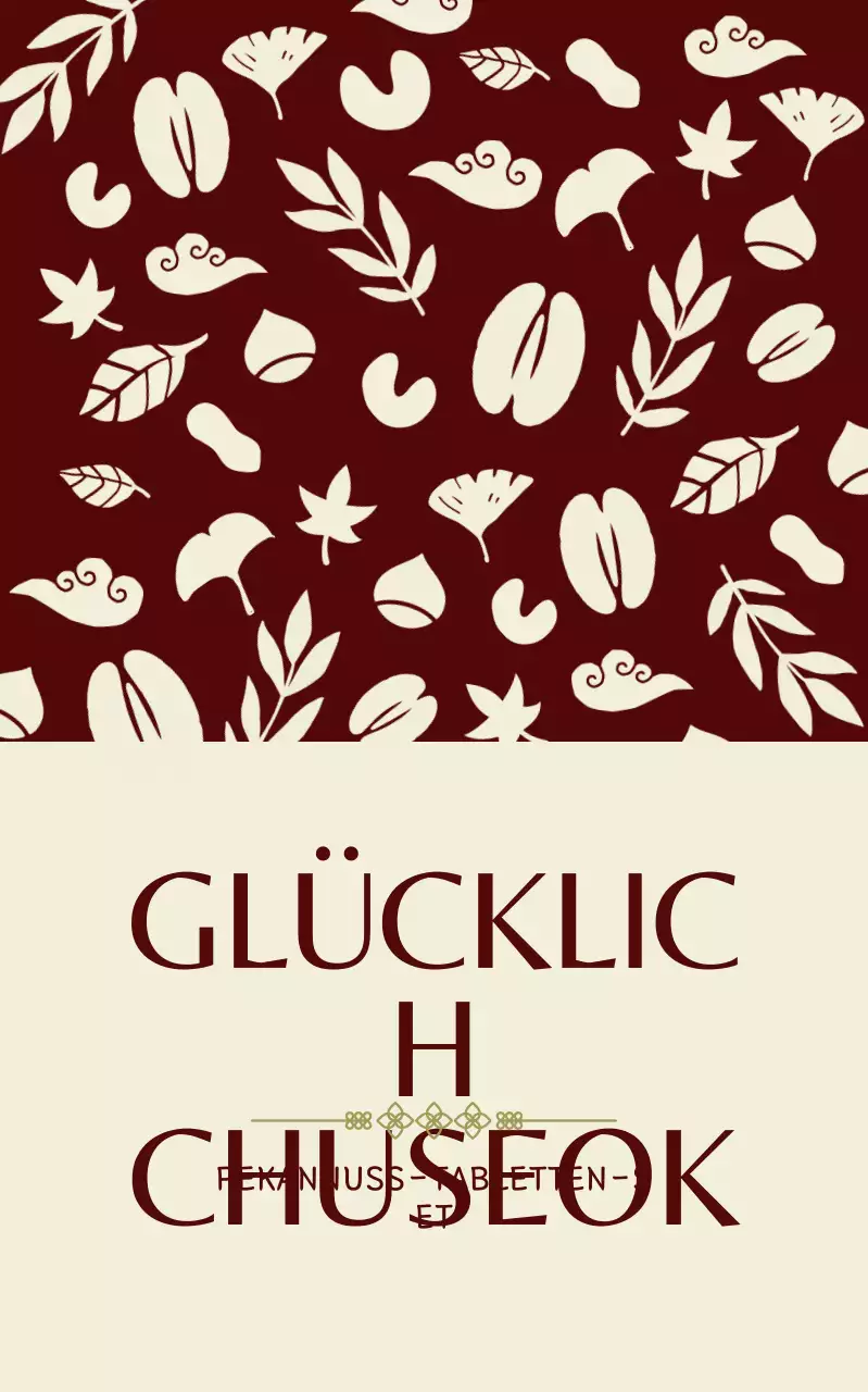 Beigefarbenes traditionelles Chuseok-Fest