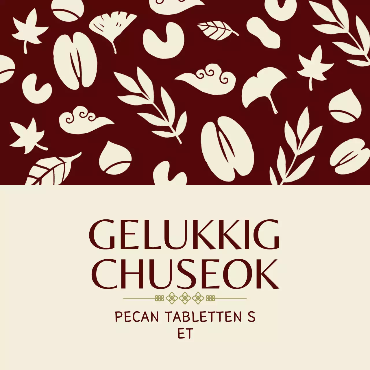 Bruin traditioneel Chuseok-evenement