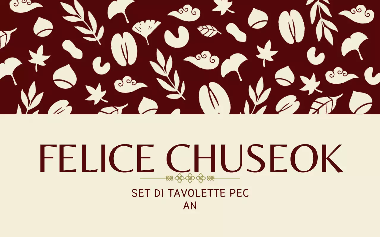 Celebrazione tradizionale del Chuseok marrone