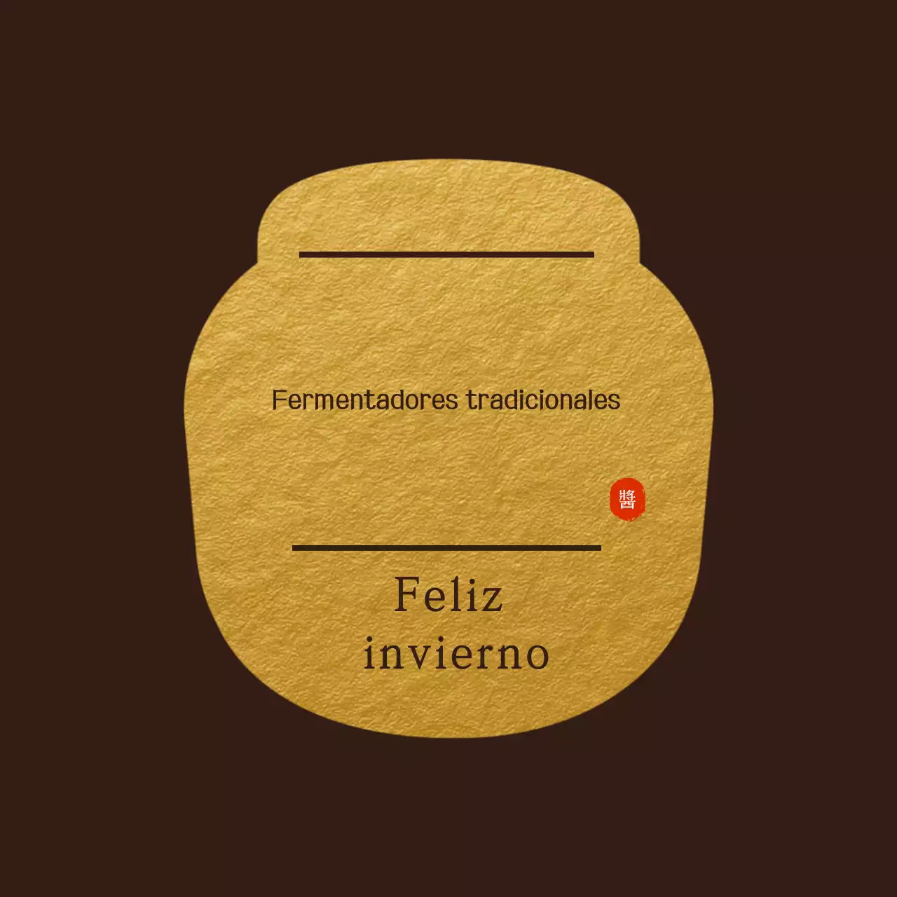 Saludos festivos tradicionales marrones