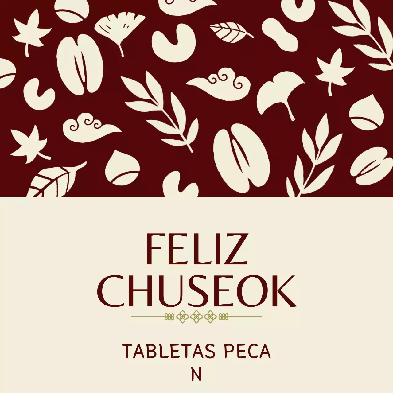 Evento tradicional de Chuseok marrón