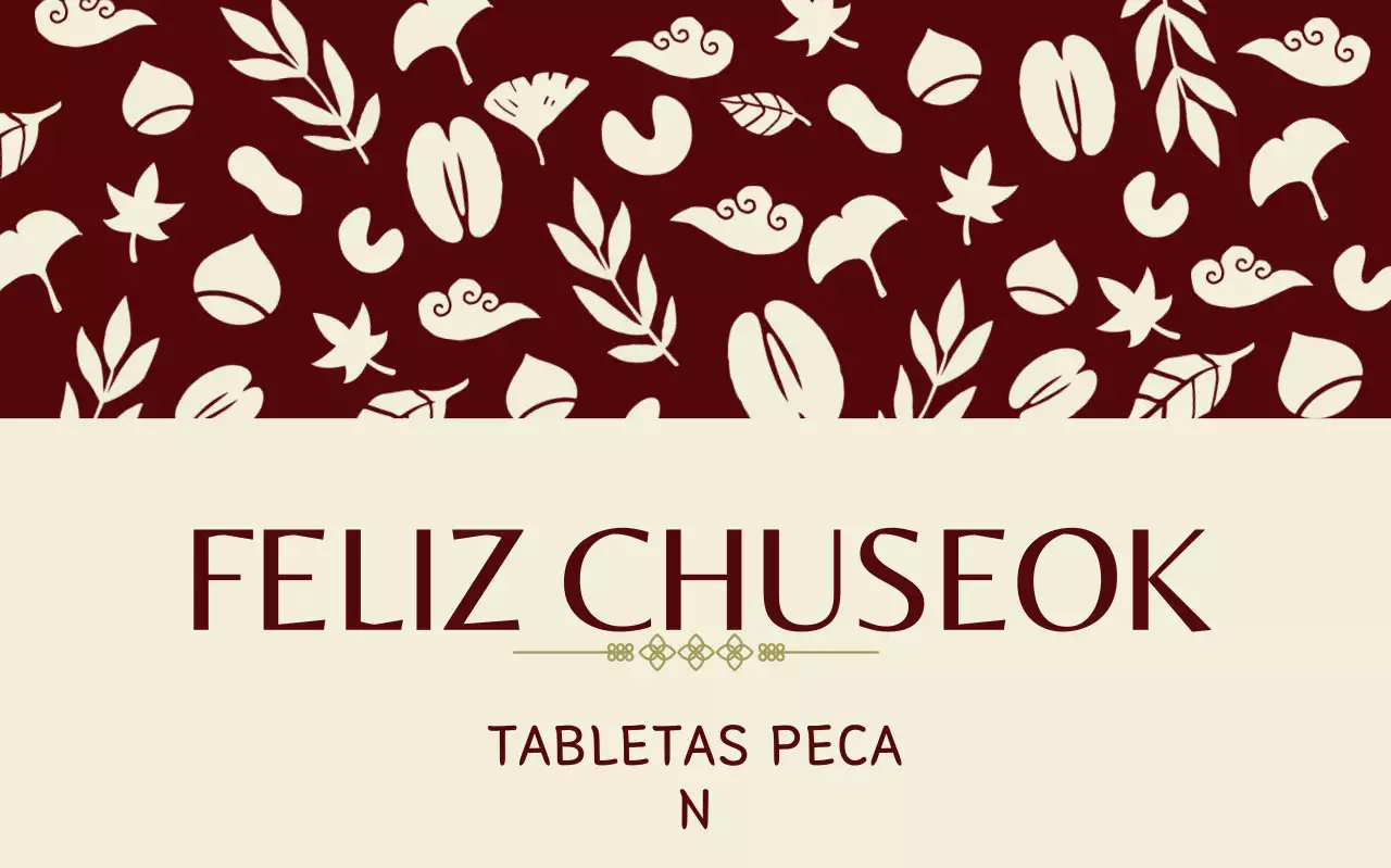 Celebración tradicional de Chuseok de Brown