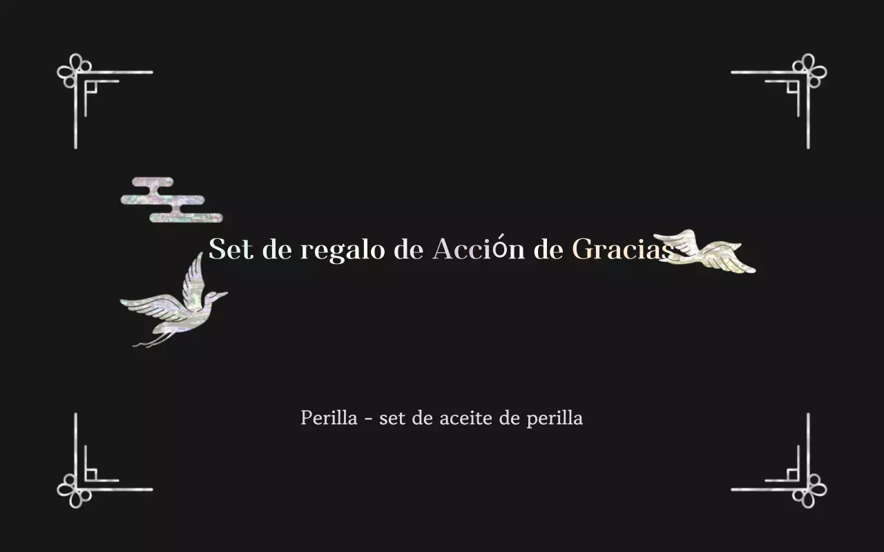 Regalo tradicional negro de Chuseok