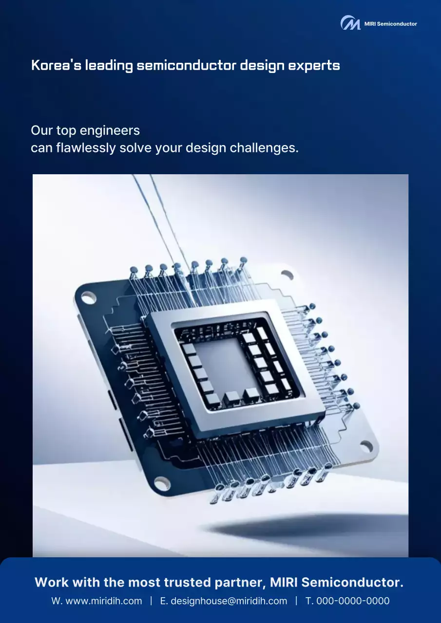 Quảng cáo Công nghệ hiện đại màu xanh