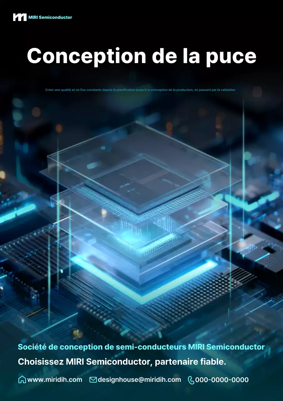 Publicité Blue Modern Semiconductor