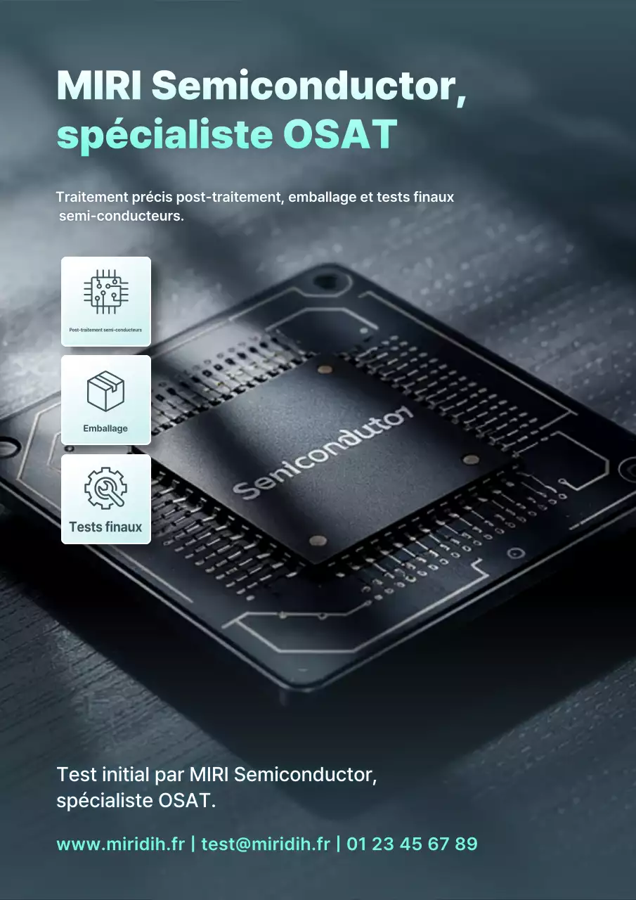 Publicité Gray Modern Semiconductor