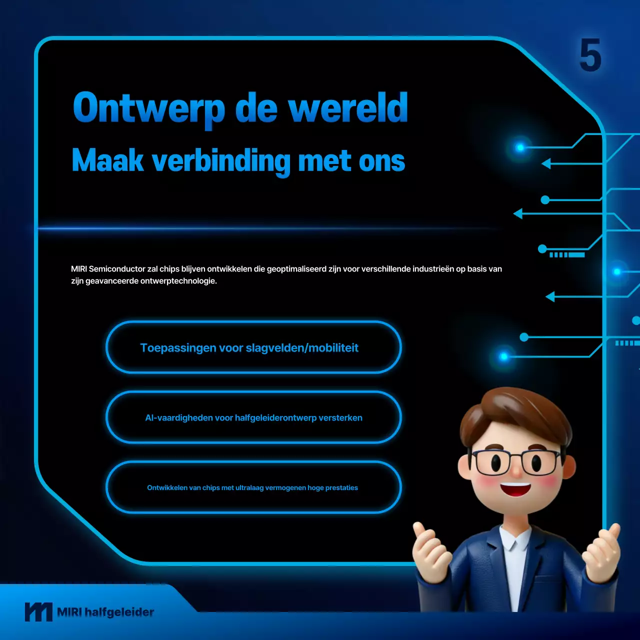 Blauwe moderne technologiegids