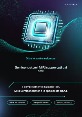 Pubblicità promozionale dell'azienda OSAT color neon