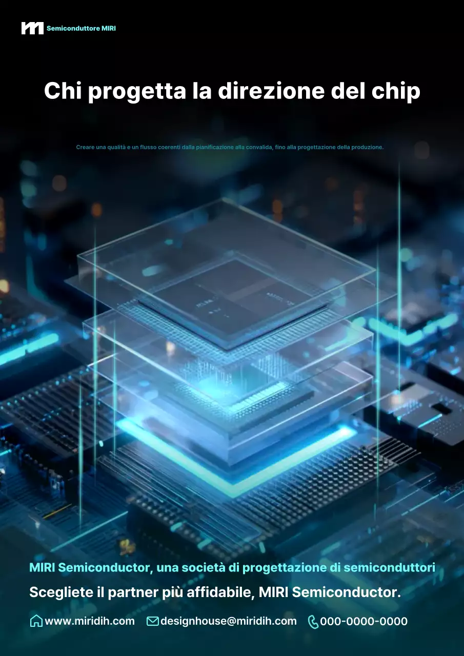 Pubblicità Blue Modern Semiconductor