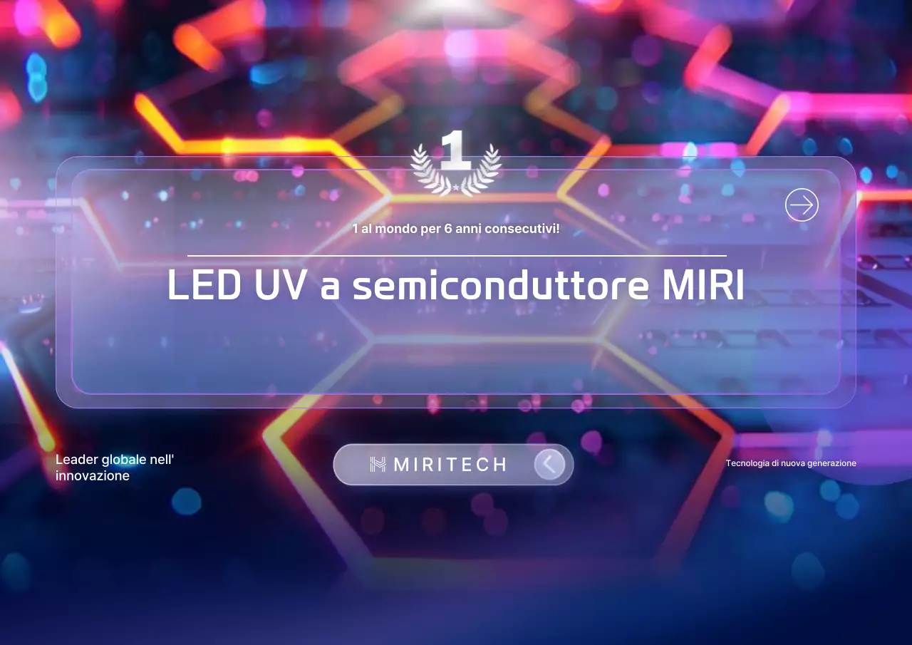 Promozione di un'azienda di LED viola