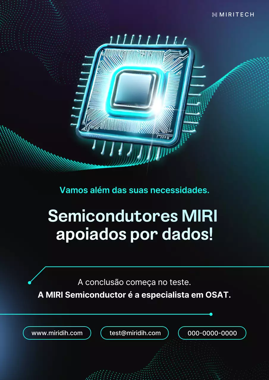 Anúncio promocional da empresa OSAT em cores neon