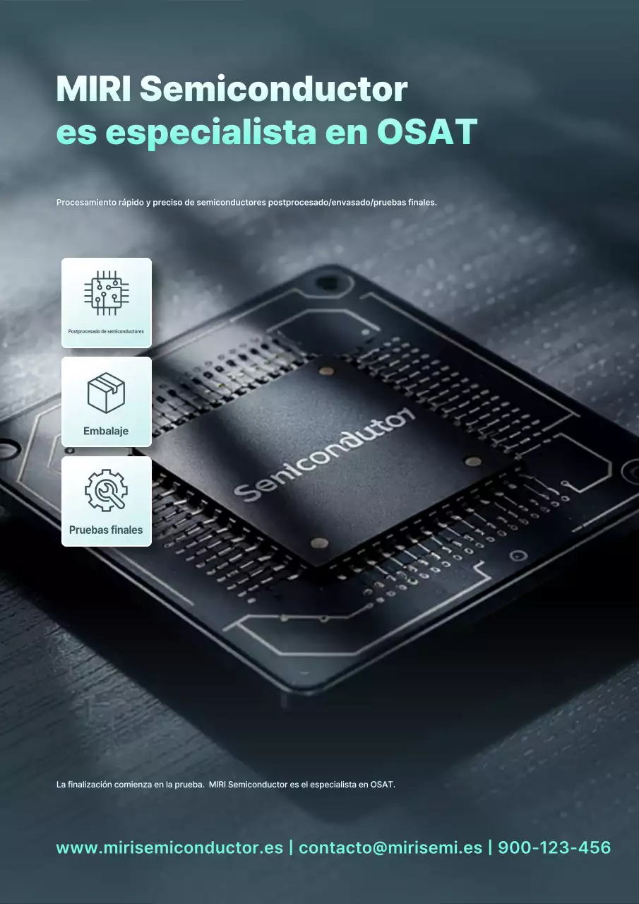 Anuncio de Gray Modern Semiconductor