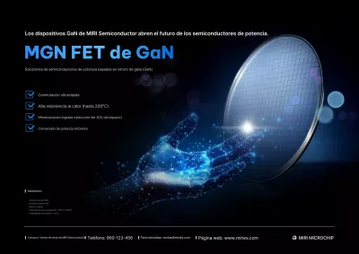 Promoción de productos semiconductores de potencia sofisticados de color negro