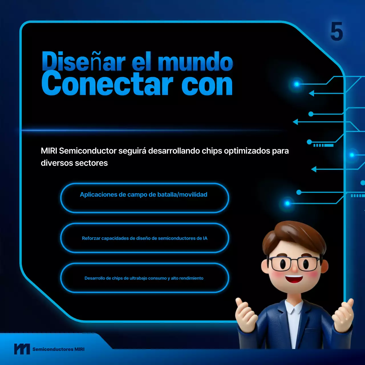 Guía de tecnología moderna azul