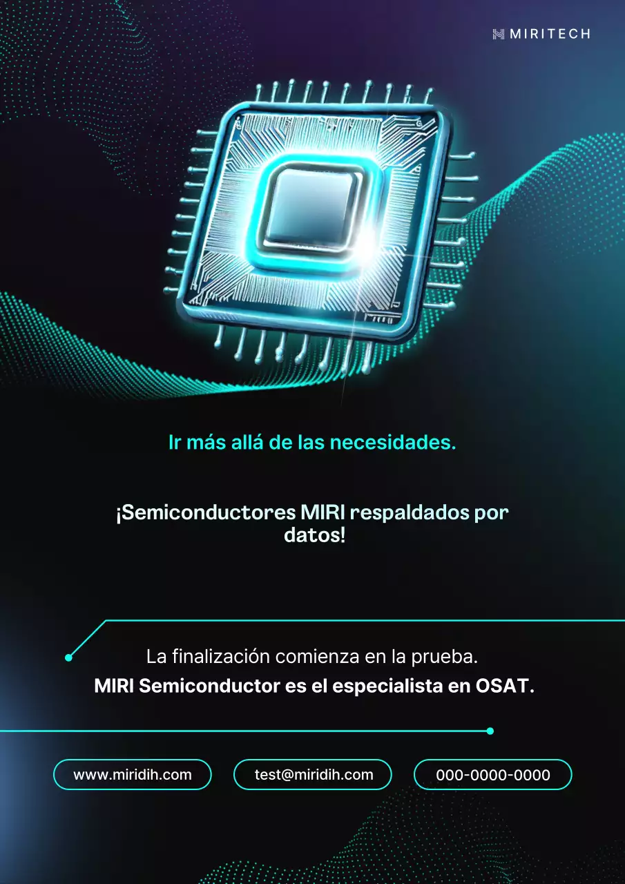 Anuncio promocional de la empresa OSAT en colores neón