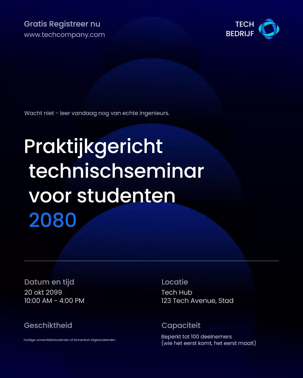 Aankondiging Blue Modern Tech Seminar