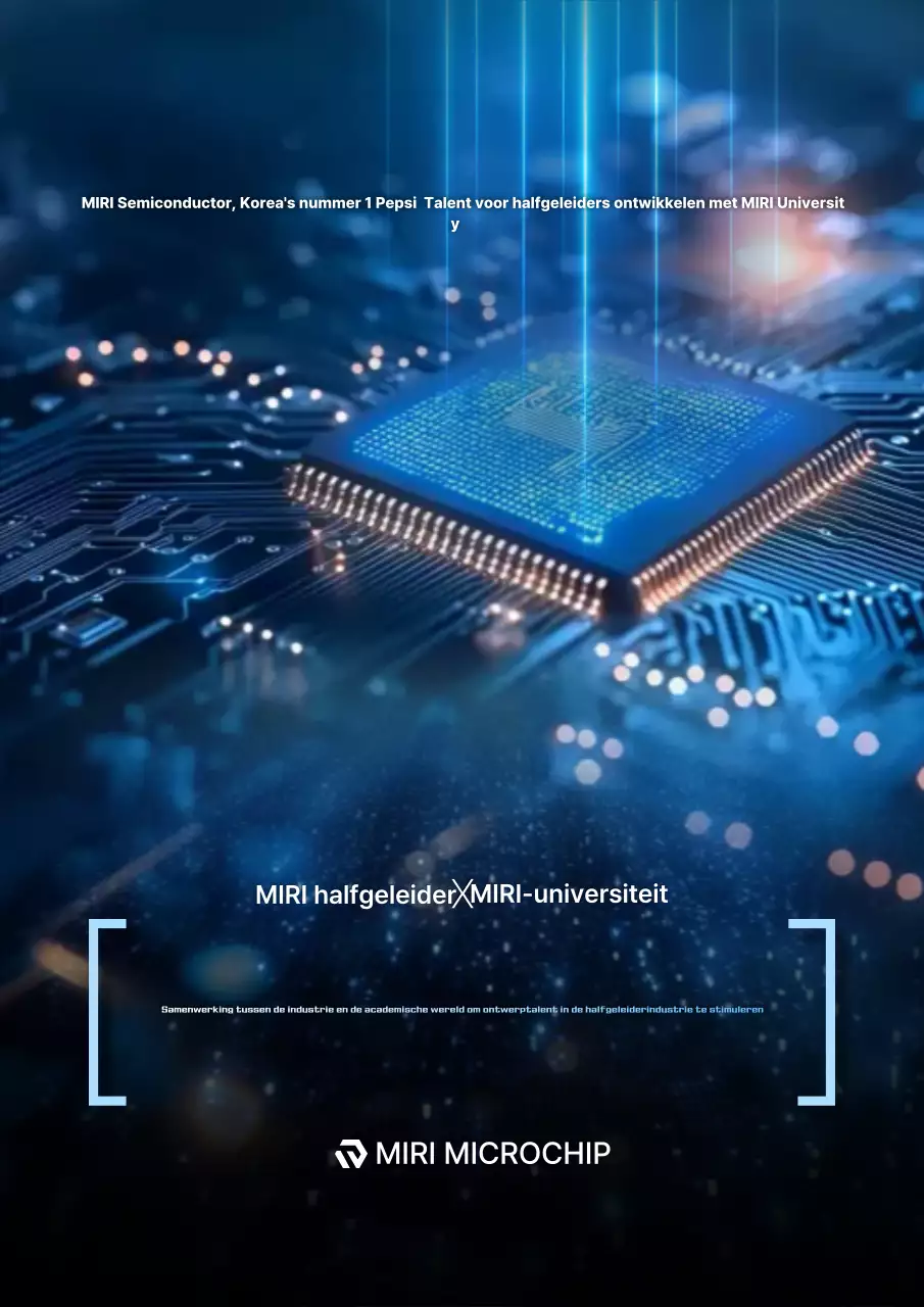 Promotie van Blue Modern Semiconductor-onderwijs