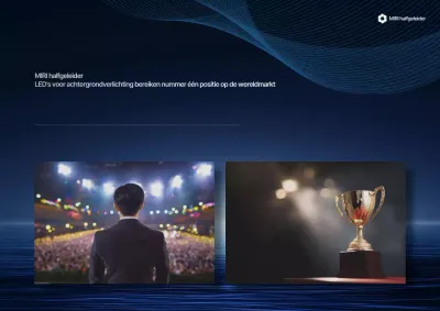 Promotie van blauwe moderne technologie