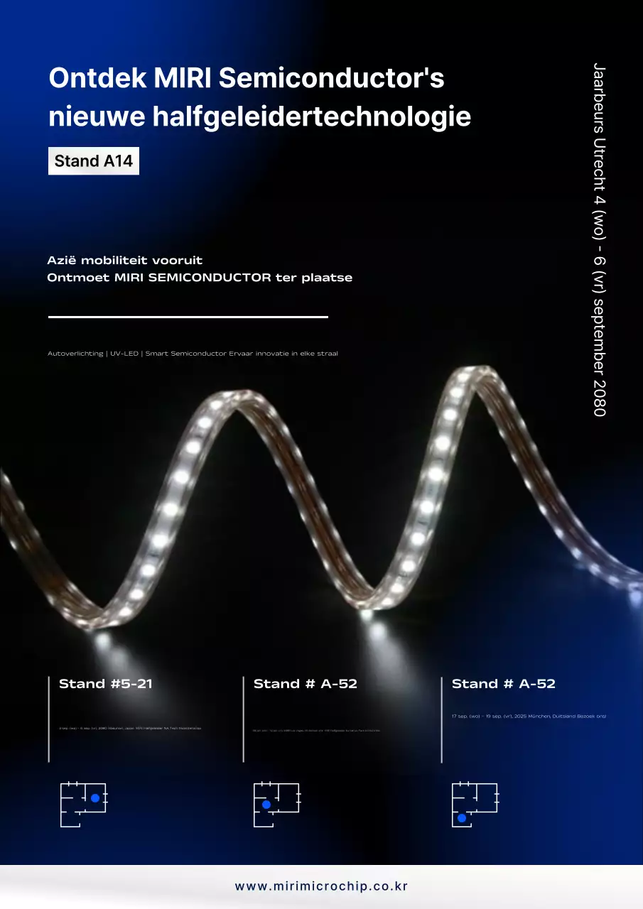 Blue Modern Semiconductor-tentoonstelling