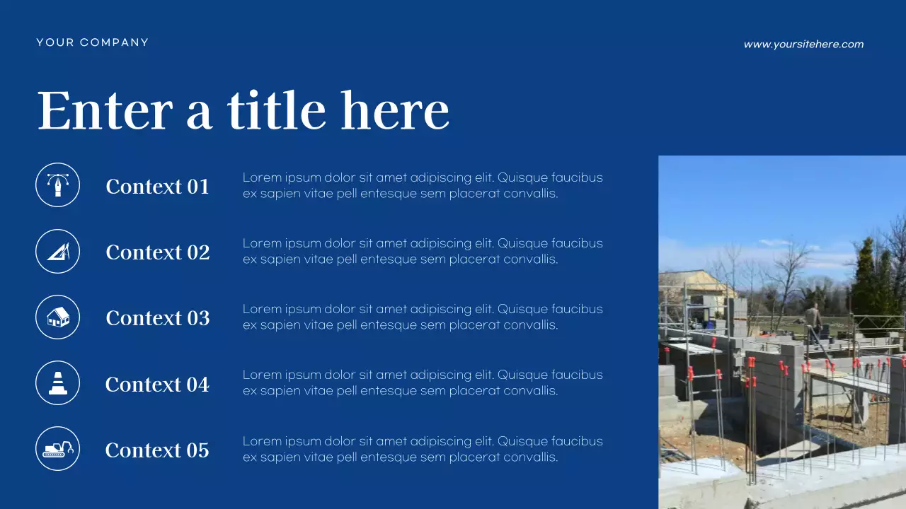 blue modern business document