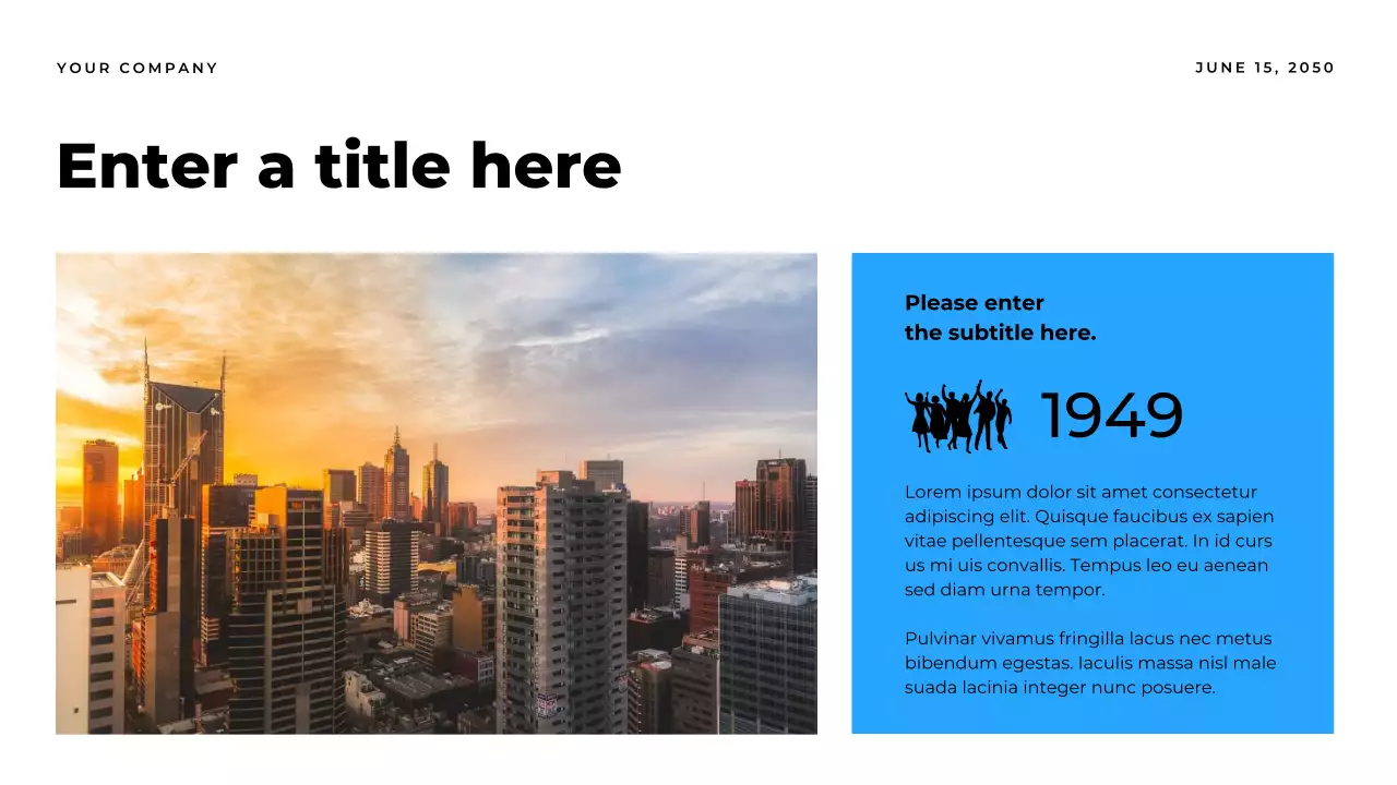 blue modern report document