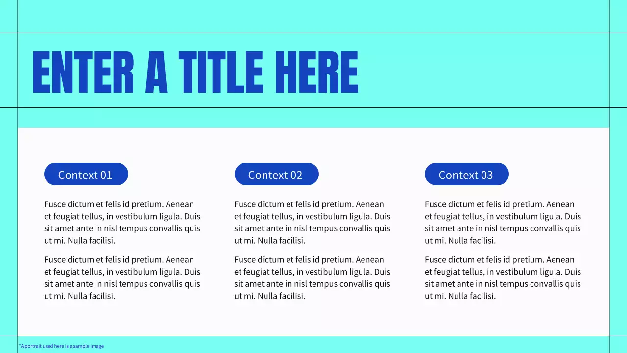 blue modern business profile