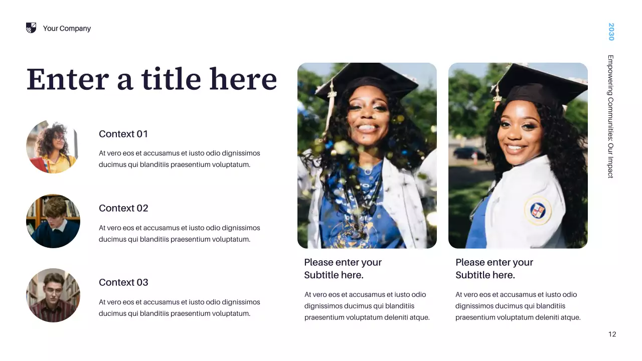 blue modern community presentation