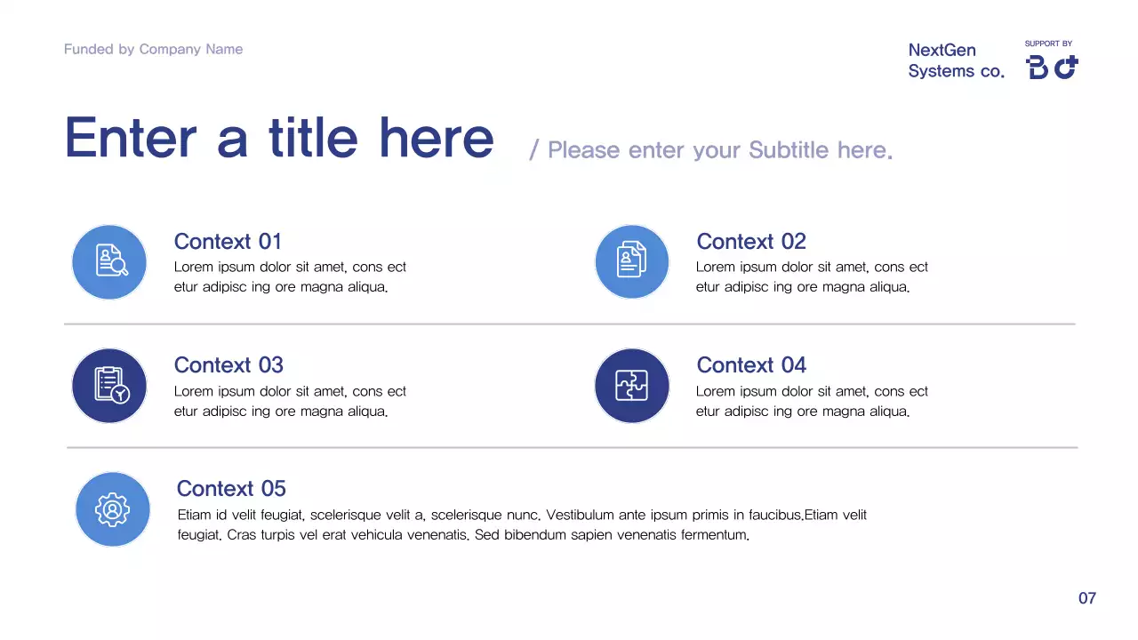 blue modern conference announcement