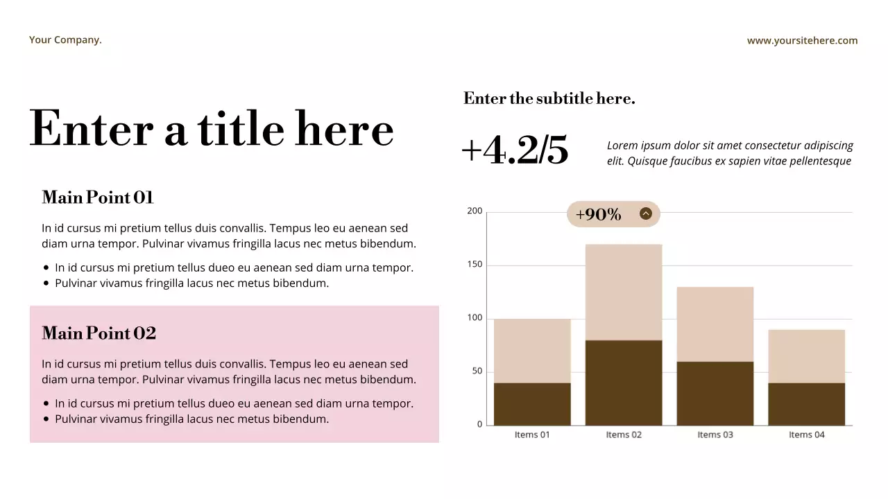 Elegant beige style philosophy announcement